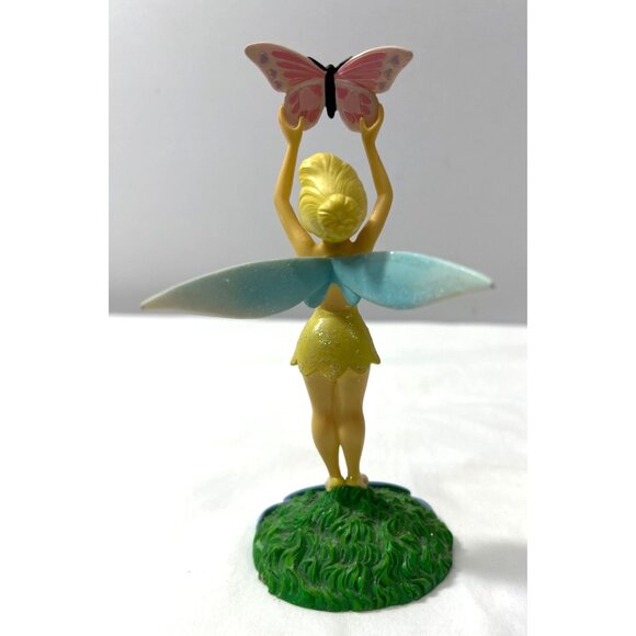 RARE Disney Tinker Bell Fairy Figurine With Butterfly Wings & "Let Your Heart So - Picture 5 of 7